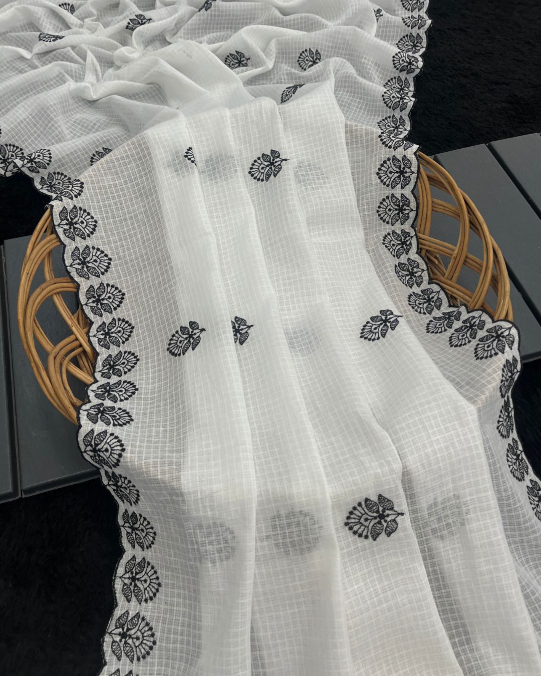 Dyeable Pure Kota Cotton Dupatta - Kusum Tehzeeb