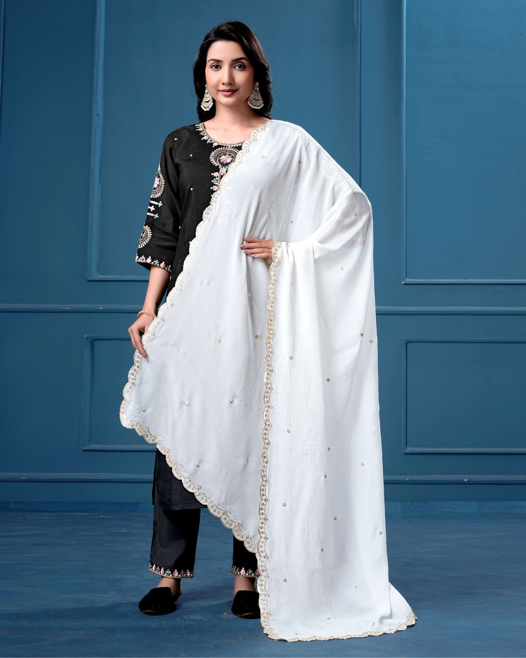 Dyeable Pure Chinon Dupatta - Imperia Veil