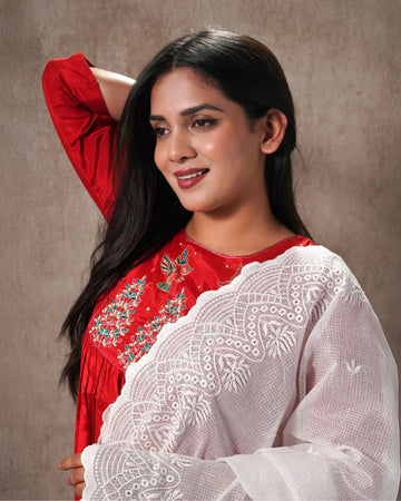 Dyeable Pure Kota Cotton Dupatta — Luxe Veil