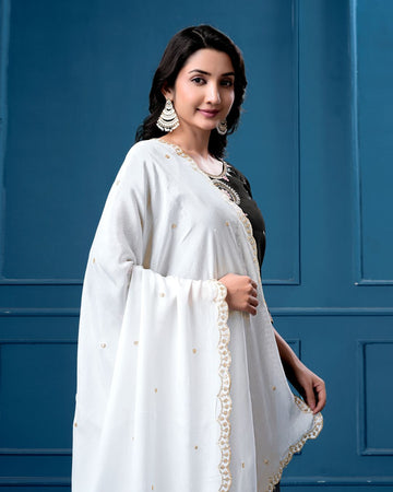 Dyeable Pure Chinon Dupatta - Imperia Veil