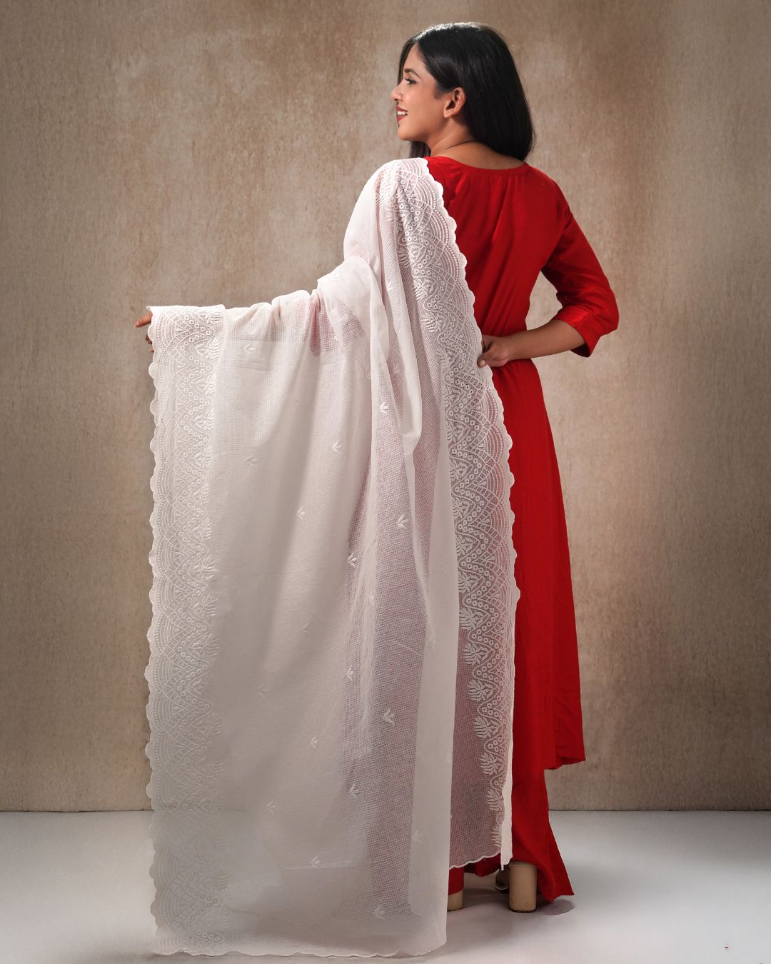 Dyeable Pure Kota Cotton Dupatta — Luxe Veil