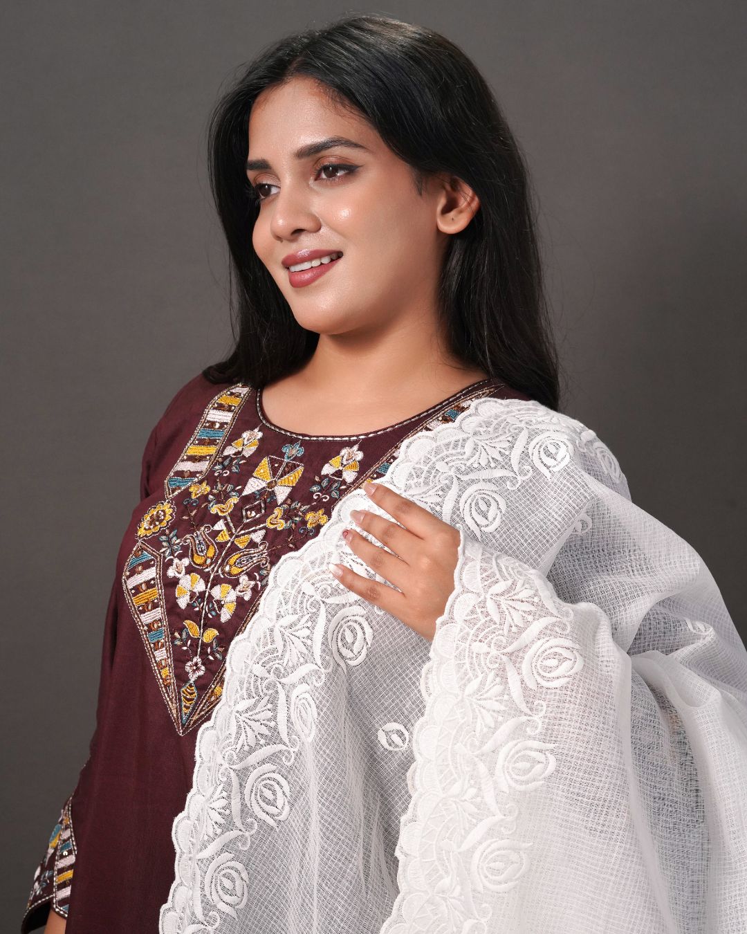 Dyeable Pure Kota Cotton Dupatta — Pearl Roses