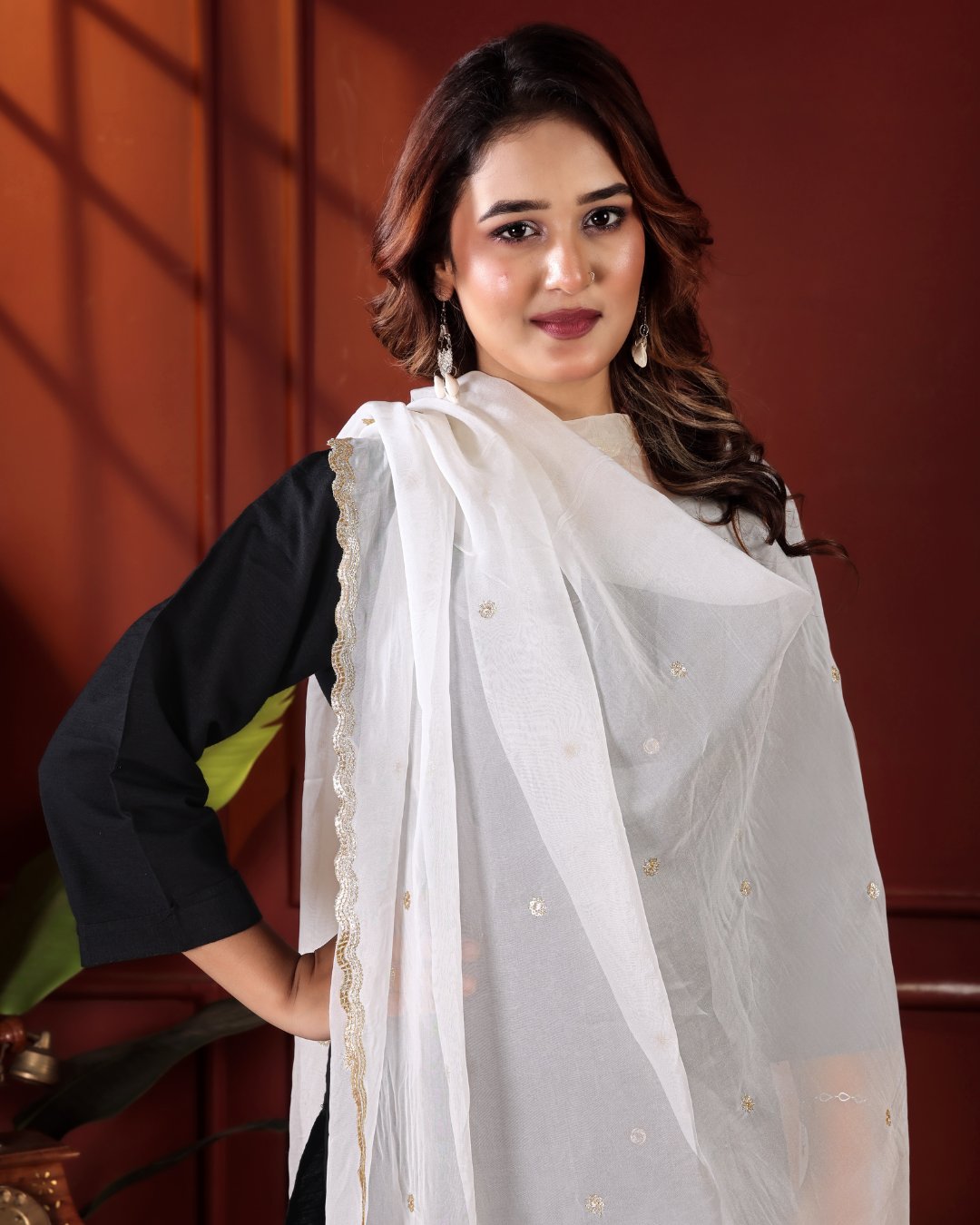 Dyeable Pure Organza Dupatta - Rajsi Saaj