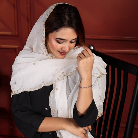 Dyeable Pure Organza Dupatta