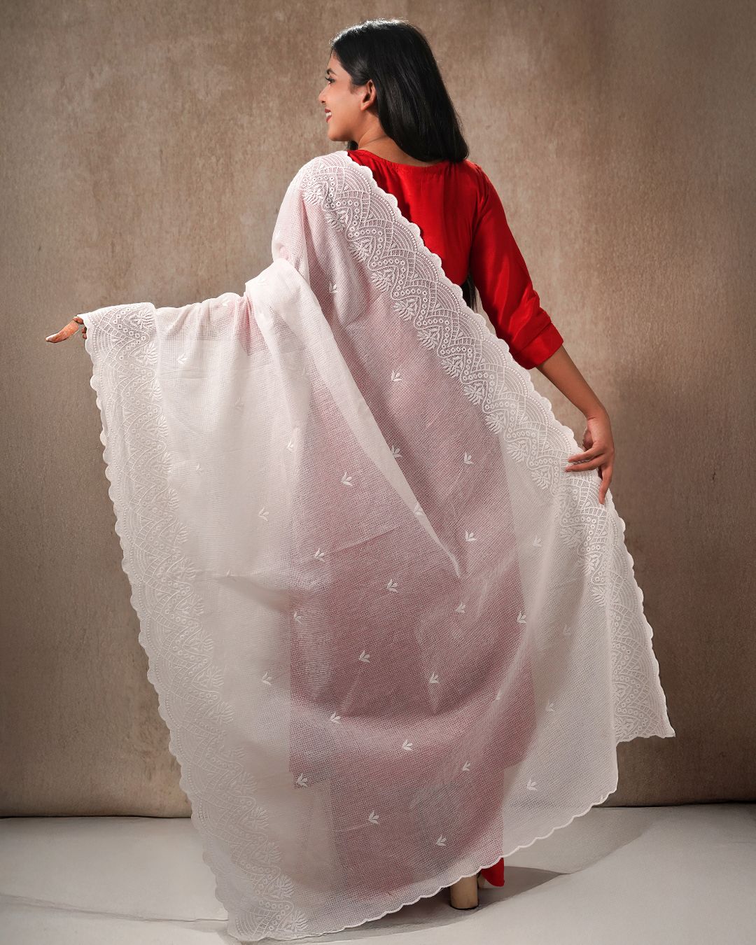 Dyeable Pure Kota Cotton Dupatta — Luxe Veil