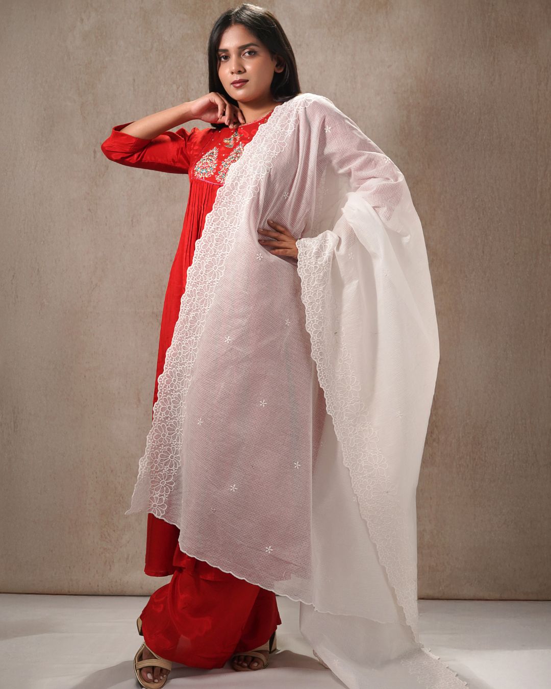 Dyeable Pure Kota Cotton Dupatta — Blossom Royale