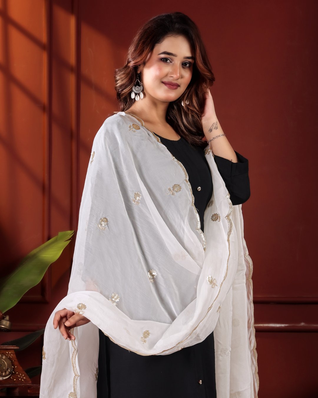 Dyeable Pure Organza Dupatta - Madhulata