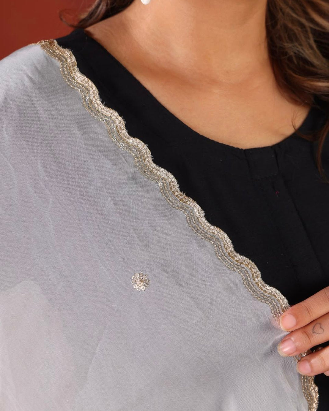 Dyeable Pure Organza Dupatta - Rajsi Saaj