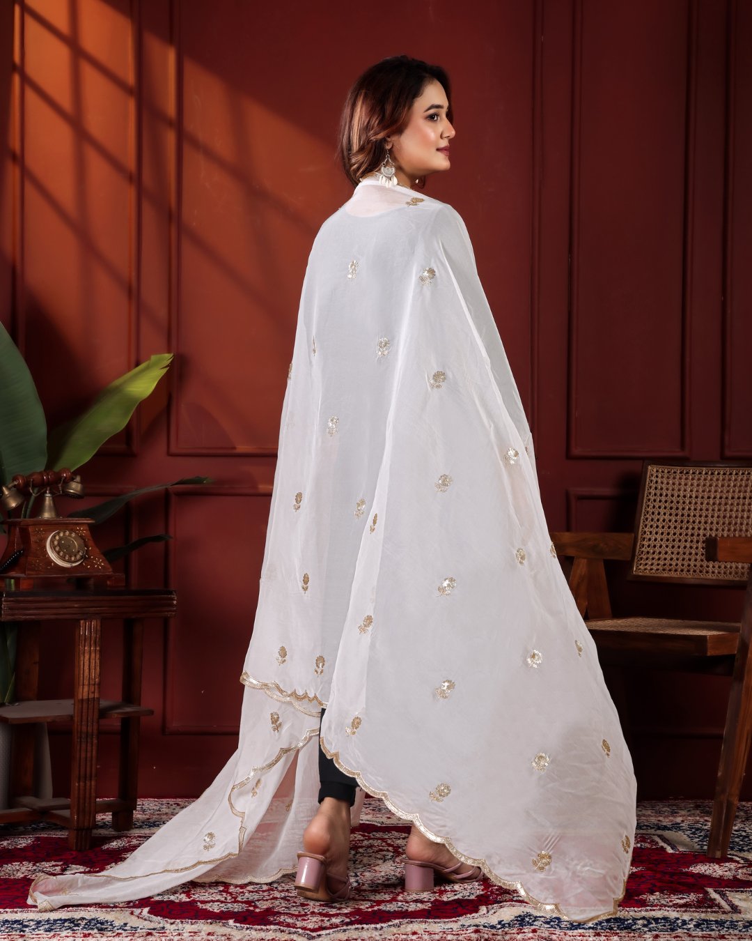 Dyeable Pure Organza Dupatta - Madhulata