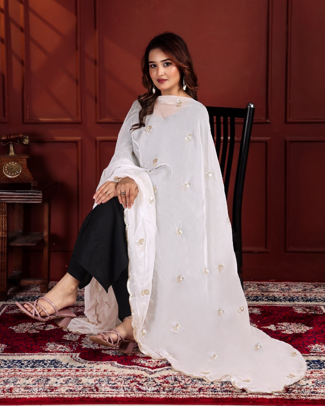 Dyeable Pure Organza Dupatta - Madhulata