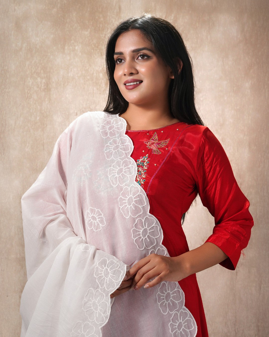 Dyeable Cotton Mulmul Dupatta — Gulzar Edge 1