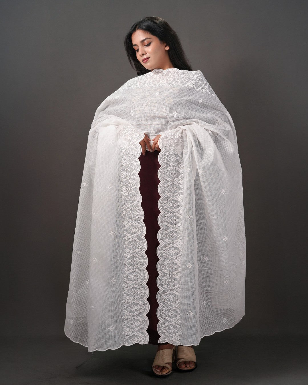 Dyeable Pure Kota Cotton Dupatta — Heritage Arch