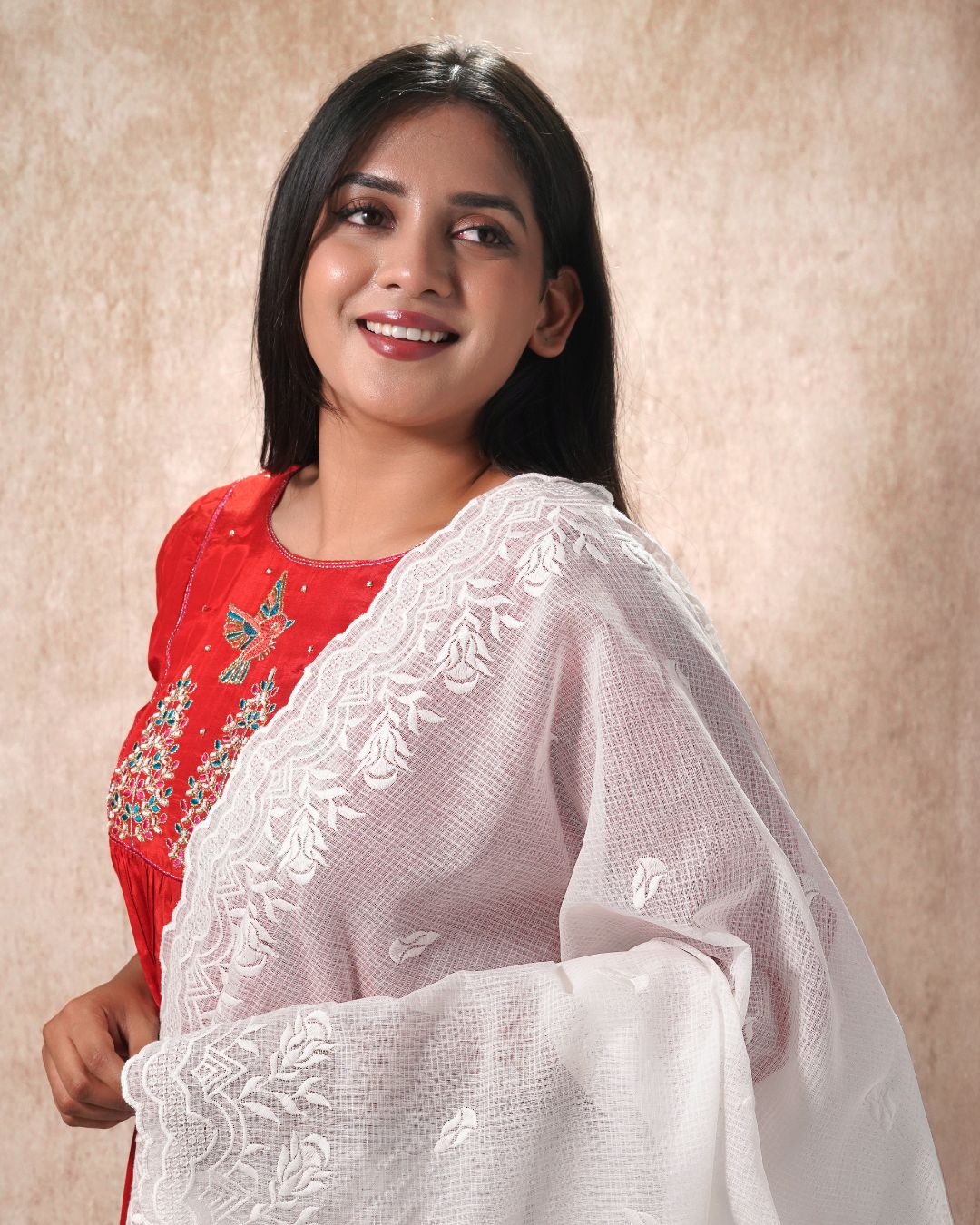 Dyeable Pure Kota Cotton Dupatta — Leaf Trail